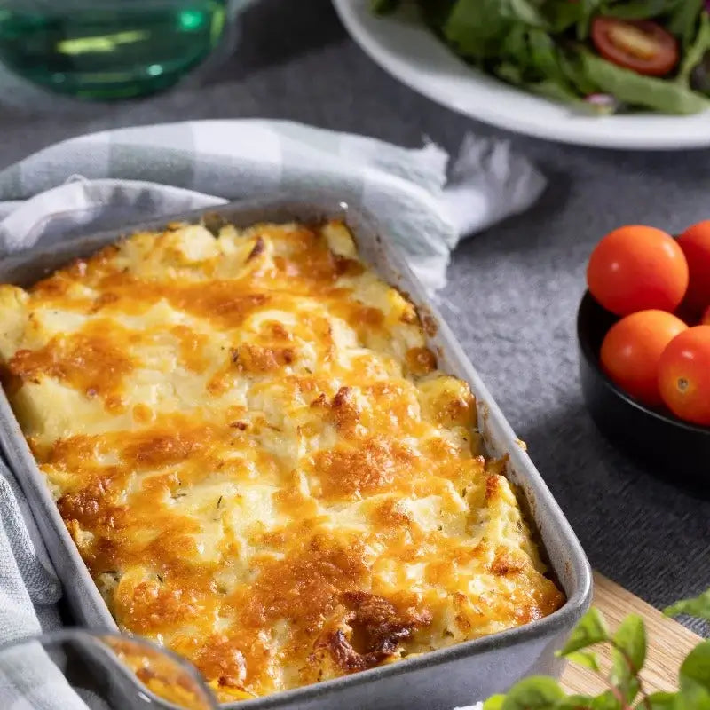 Baked gratin or casserole.