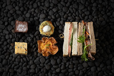 Healthy Food on Black Background