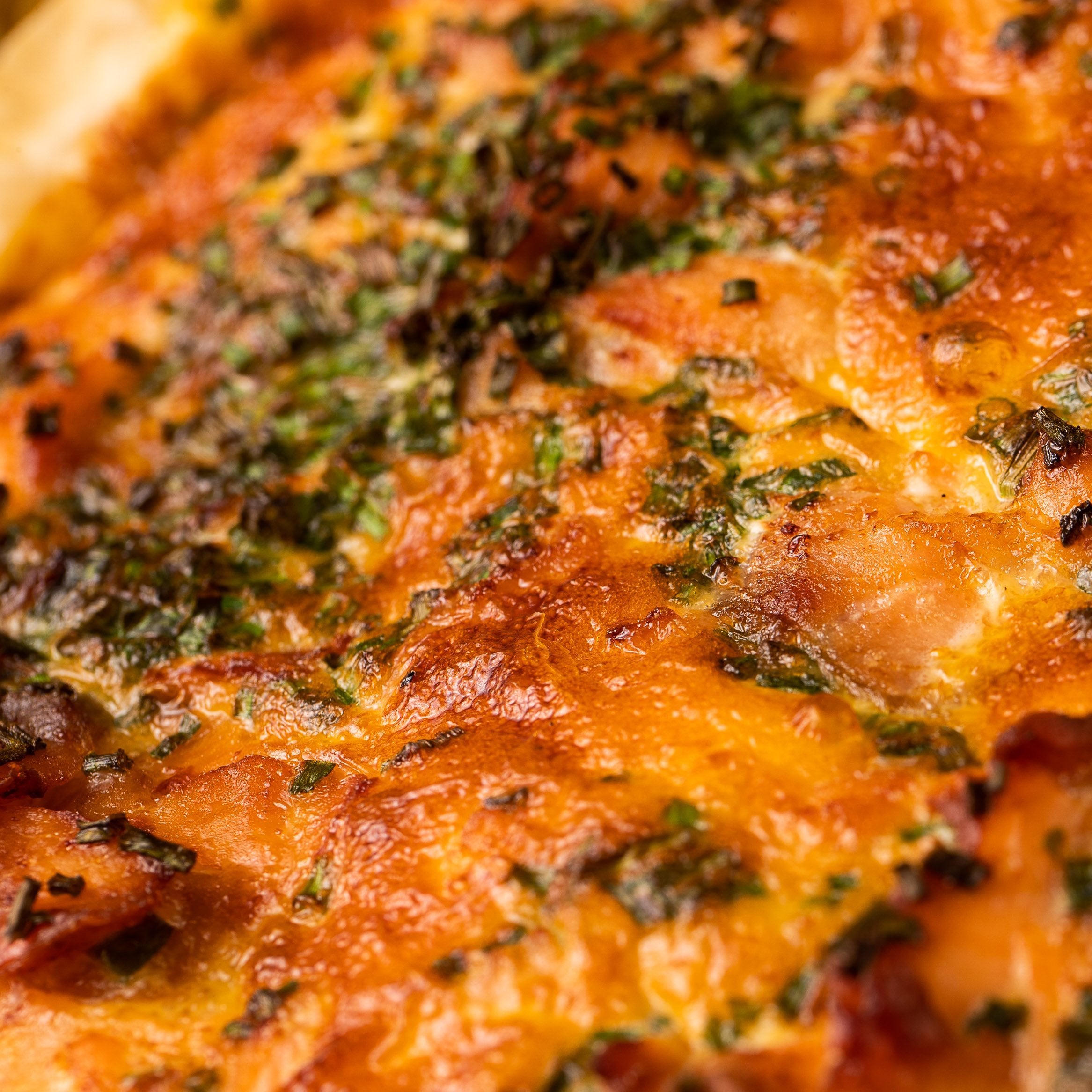 Smoked Salmon and Chive Quiche