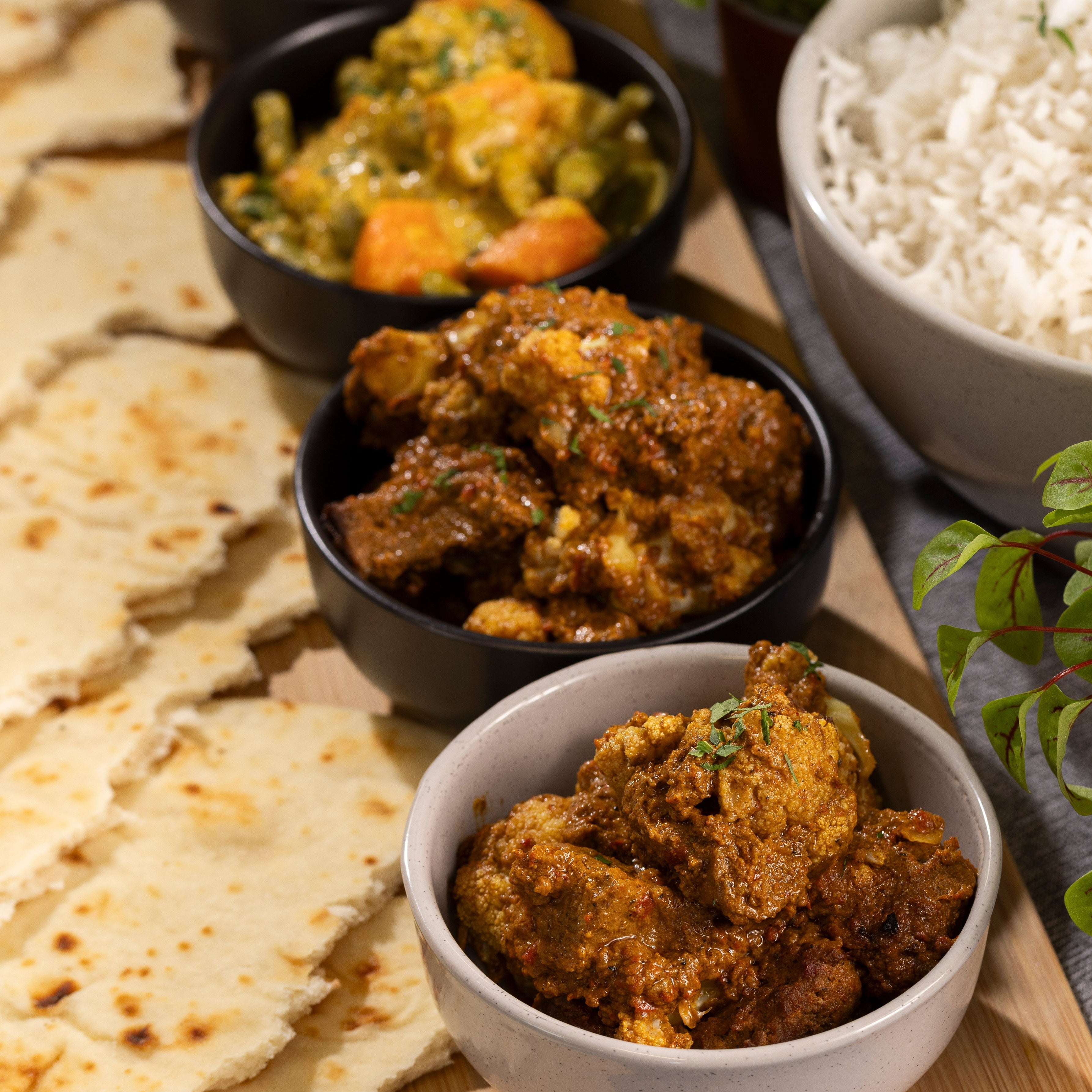 Casual shared meal - Indian style