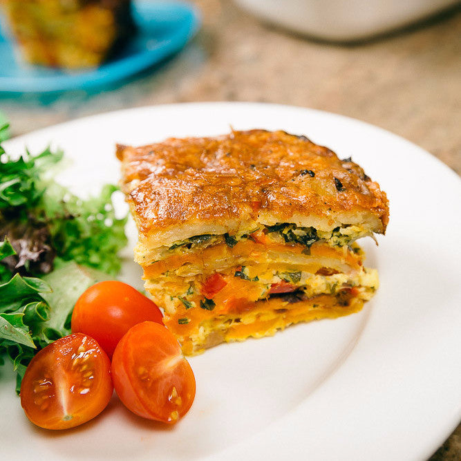 Image of roast vegetable frittata