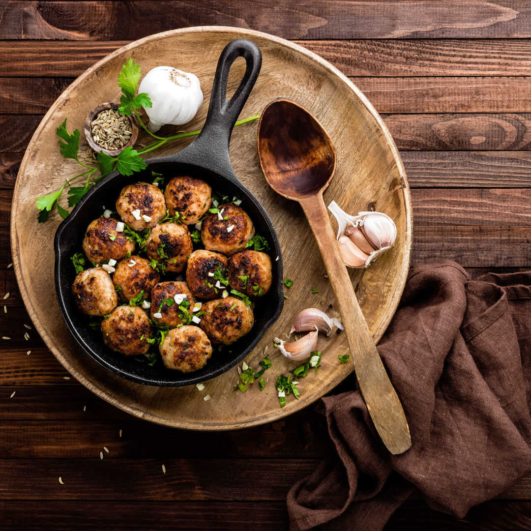 Pork, Apple & Caramelised Onion Meatballs